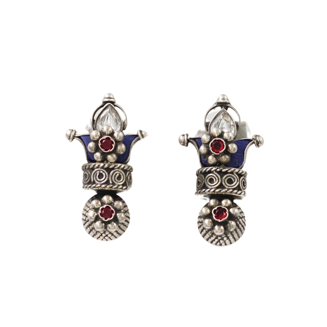 Timeless Craft: Sangeeta Boochra Silver Handcrafted Earrings